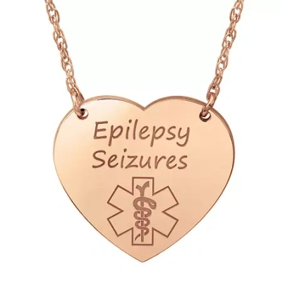 Fine Jewelry Womens Personalized Gold Pendant Necklace In Pink