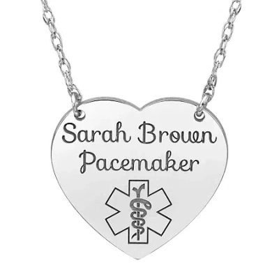 Fine Jewelry Womens Personalized Gold Pendant Necklace In White