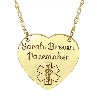 Fine Jewelry Womens Personalized Gold Pendant Necklace In Yellow