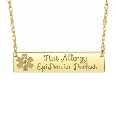 Fine Jewelry Womens Personalized Gold Pendant Necklace In Yellow