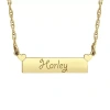 Fine Jewelry Womens Personalized Gold Pendant Necklace In Yellow