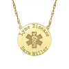 Fine Jewelry Womens Personalized Gold Pendant Necklace In Yellow