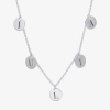 Fine Jewelry Womens Sterling Silver 16 Inch Name Necklace In Transparent