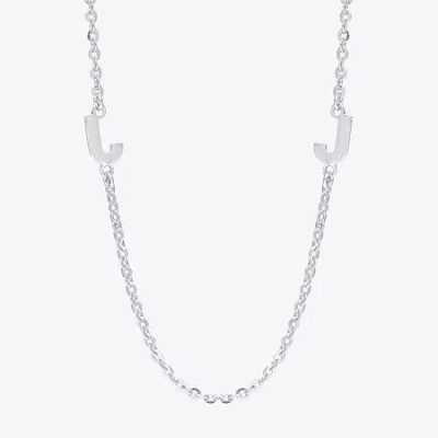 Fine Jewelry Womens Sterling Silver 16 Inch Name Necklace In Transparent