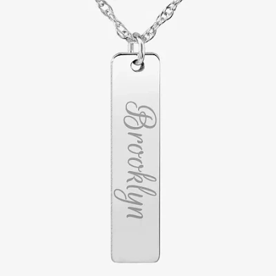 Fine Jewelry Womens Sterling Silver 18 Inch Pendant Necklace In White