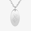 Fine Jewelry Womens Sterling Silver 18 Inch Pendant Necklace In White