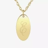 Fine Jewelry Womens Sterling Silver 18 Inch Pendant Necklace In Yellow