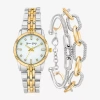 Fine Jewelry Womens Two Tone Bracelet Watch A1972s-22-e34 In Multi