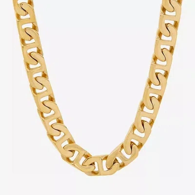 Fine Jewelry Yellow Stainless Steel Chain Necklace In Transparent