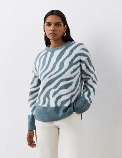 Finery London Tully Animal Print Knitted Jumper
