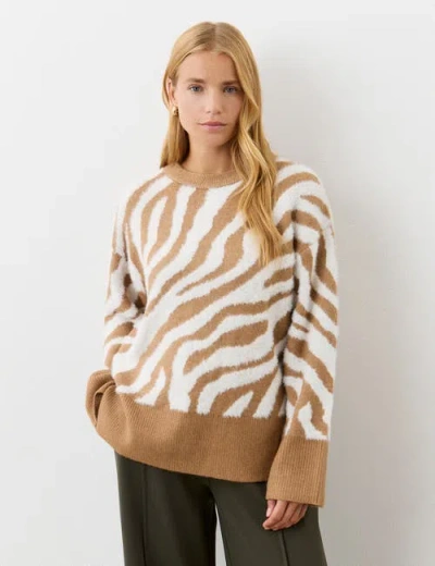 Finery London Tully Animal Print Knitted Jumper