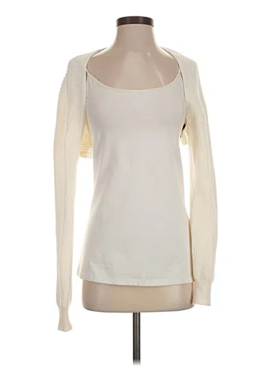 Pre-owned Finesse Cardigan Sweater In Ivory