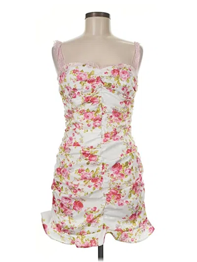 Pre-owned Finesse Cocktail Dress In White