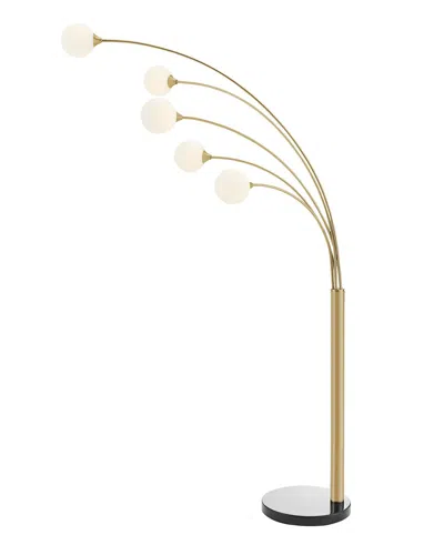 Finesse Décor Anechdoche Dimmable 5 Led Lights Floor Lamp In Gold