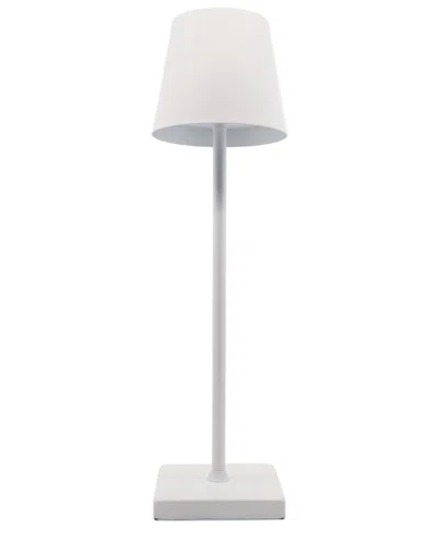 Finesse Décor Beam Column 3-temperature Dimmable Integrated Led Touch  Rechargeable Table Lamp In White