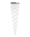 Finesse Decor Crystal Chandelier Double Helix In Silver