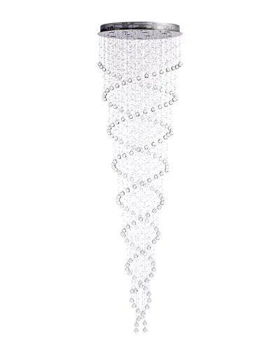 Finesse Decor Crystal Chandelier Double Helix In Silver