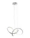 Finesse Decor Knotted Led Dimmable Chandelier In Silver