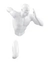 Finesse Décor Man Runner Wall Sculpture In White