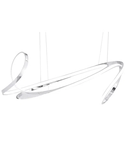 Finesse Decor Moscow Led Chandelier In Silver