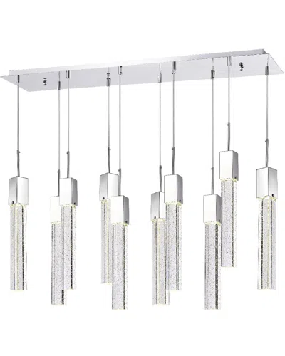 Finesse Decor Sparkling Night Chandelier In Silver