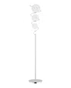 Finesse Decor Vertical Crystal Sphere Led Floor Lamp In Silver