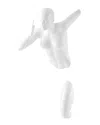 Finesse Décor Woman Runner Wall Sculpture In White