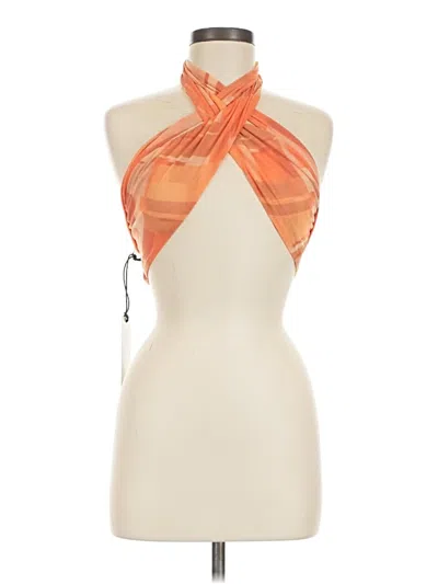 Pre-owned Finesse Sleeveless Blouse In Orange