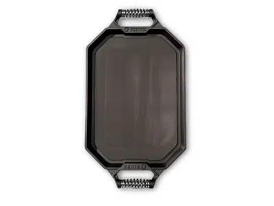 Finex 18" Double Burner Cast Iron Griddle In Black