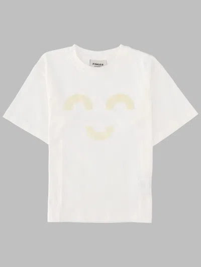 Finger In The Nose King Mini Macaroni Short-sleeve T-shirt In White