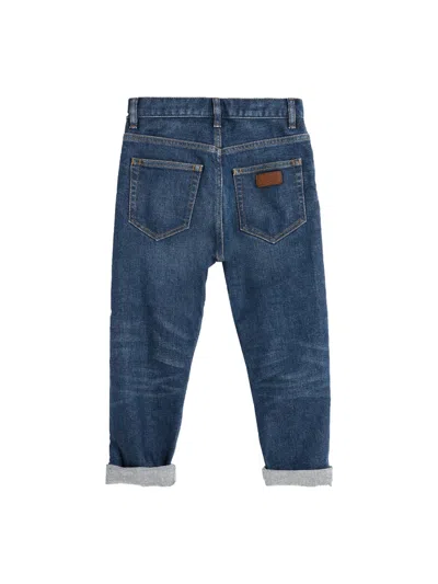 Finger In The Nose Mini Tapered Fit 5-pocket Jeans In Denim