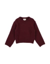 Finger In The Nose Toddler Girl Sweater Burgundy Size 6 Synthetic Fibers, Wool, Merino Wool, Alpaca In Red