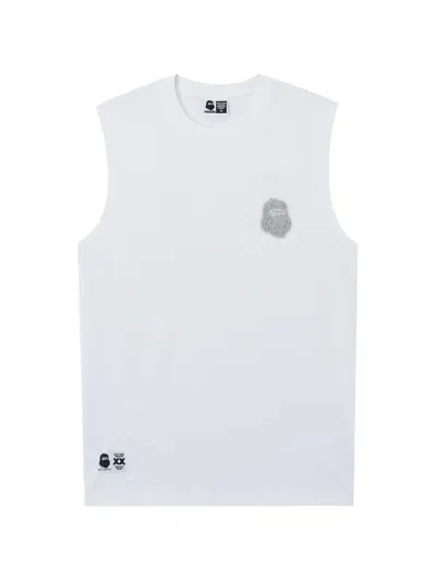 Fingercroxx Appliqué Sleeveless T-shirt In White