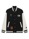 Fingercroxx Appliqué Striped Jacket In Black