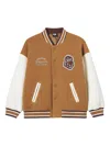 Fingercroxx Appliqué Striped Jacket In Brown