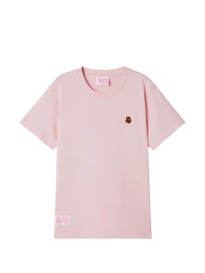 Fingercroxx Applique T-shirt In Pink