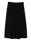 Fingercroxx Belted Midi Skirt In Black