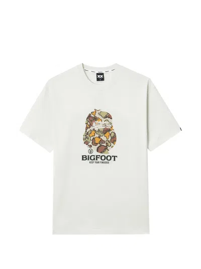 Fingercroxx Camouflage-print T-shirt In White
