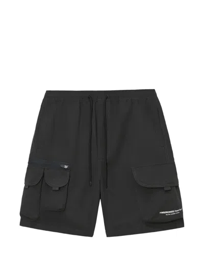 Fingercroxx Cargo Pocket Shorts In Gray