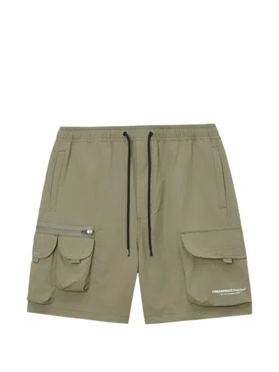 Fingercroxx Cargo Pocket Shorts In Green