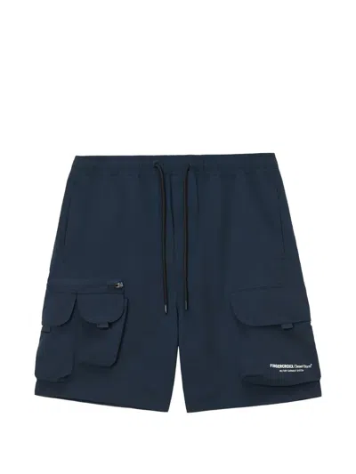 Fingercroxx Cargo Shorts In Blue