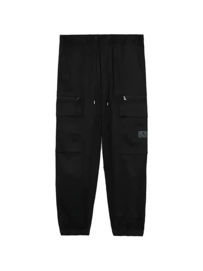 Fingercroxx Cargo Zip Trousers In Black