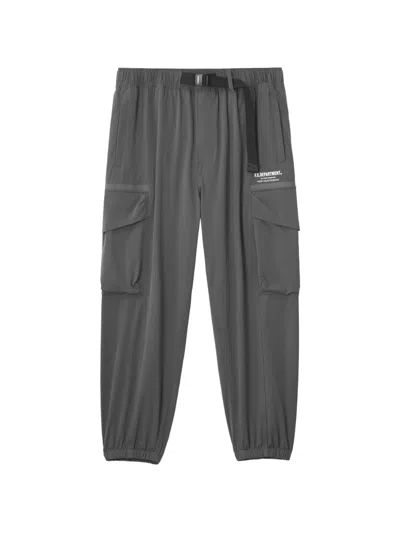 Fingercroxx Cargo-pockets Track Pants In Gray