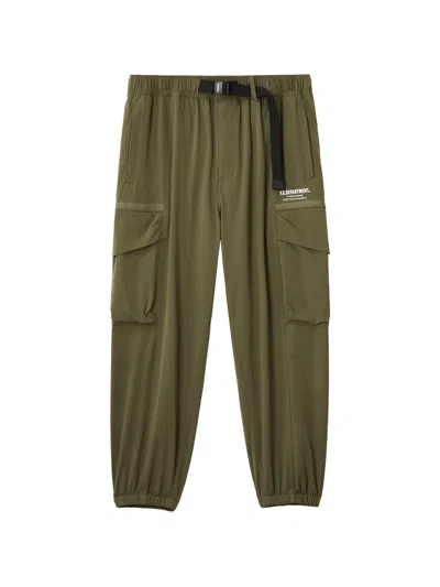 Fingercroxx Cargo-pockets Track Pants In Green