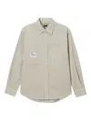 Fingercroxx Corduroy Patch-pocket Shirt In Neutral