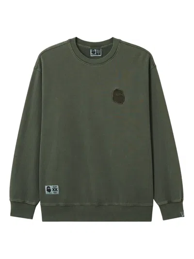 Fingercroxx Cotton Sweatshirt In Green