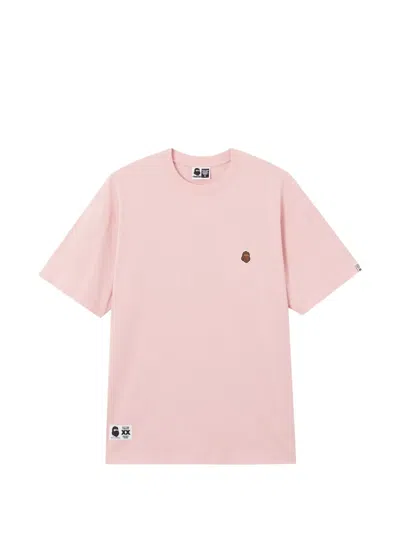 Fingercroxx Crew-neck Embroidered T-shirt In Pink