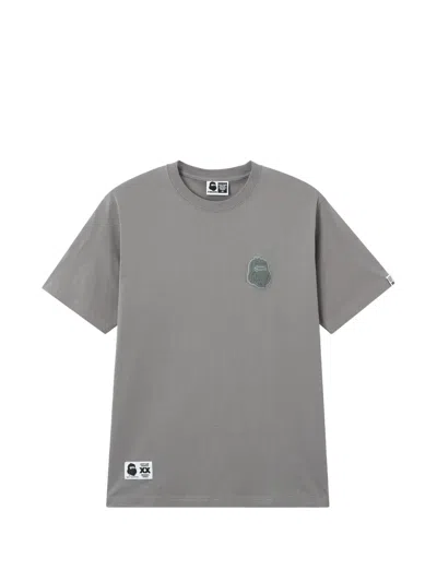 Fingercroxx Crew-neck T-shirt In Gray