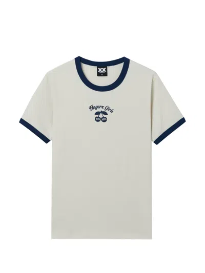 Fingercroxx Crewneck Cotton T-shirt In White