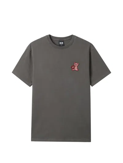 Fingercroxx Crew-neck T-shirt In Gray
